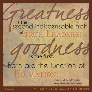 Leadership Education-Greatness and Goodness