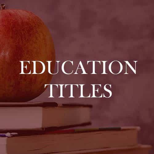 Education Titles